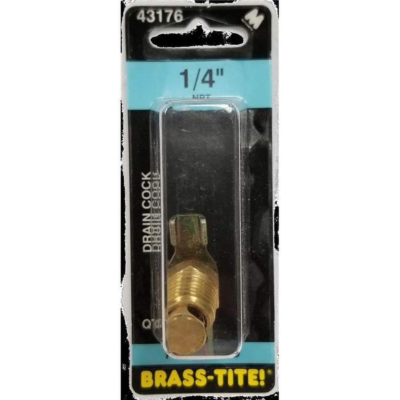 7443176 Compact Design Drain Cock, Brass