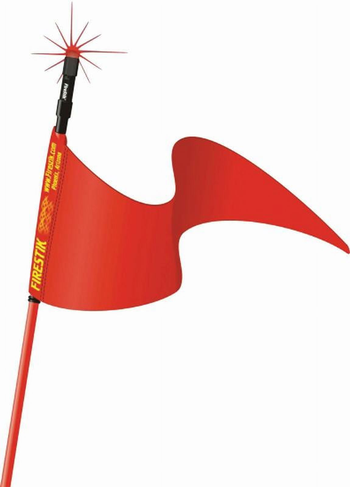 3 ft. Red Strobe Ready Stik 0.38 x 24 in. Base with Flag