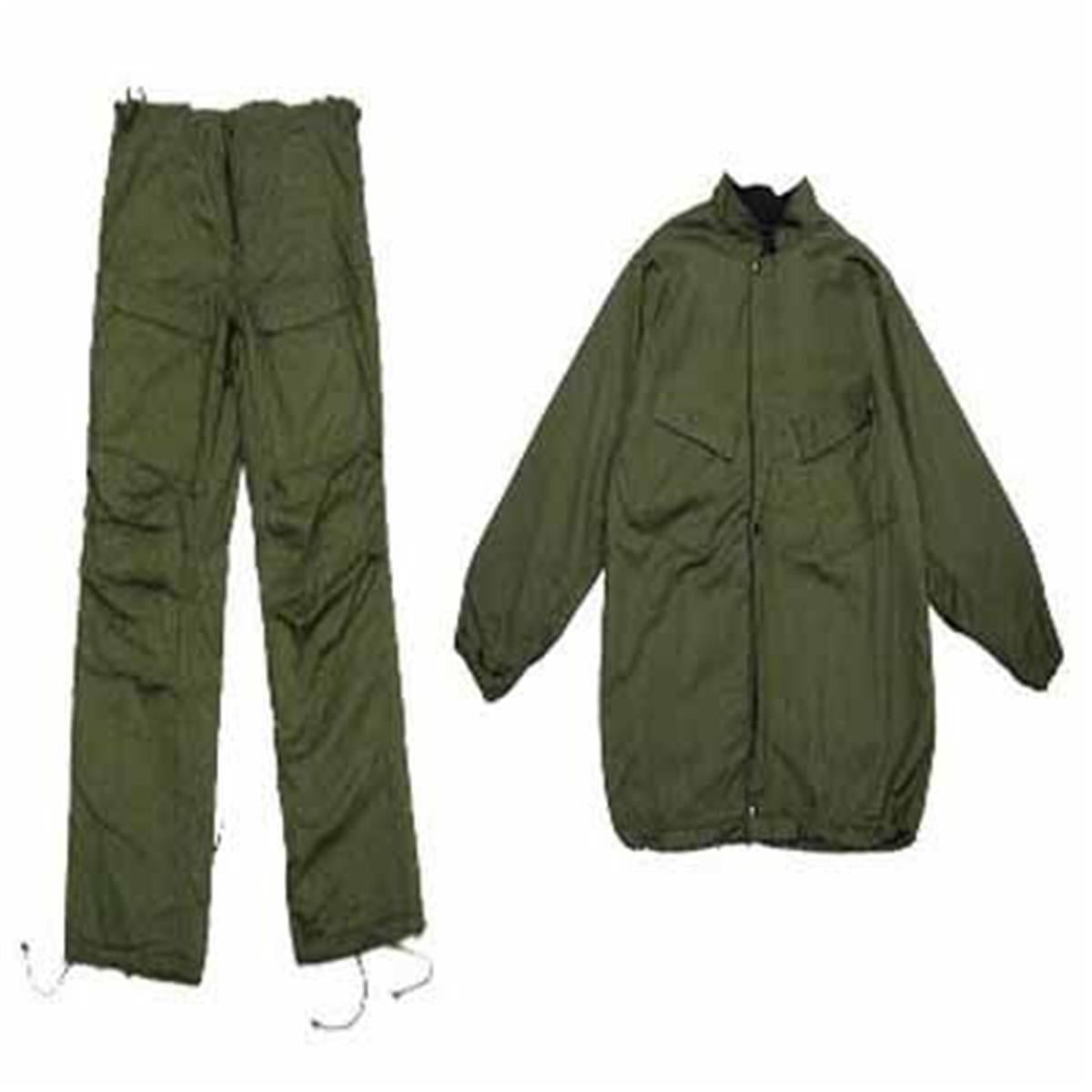 DG  Military Chemical Suit, Green - Extra Small