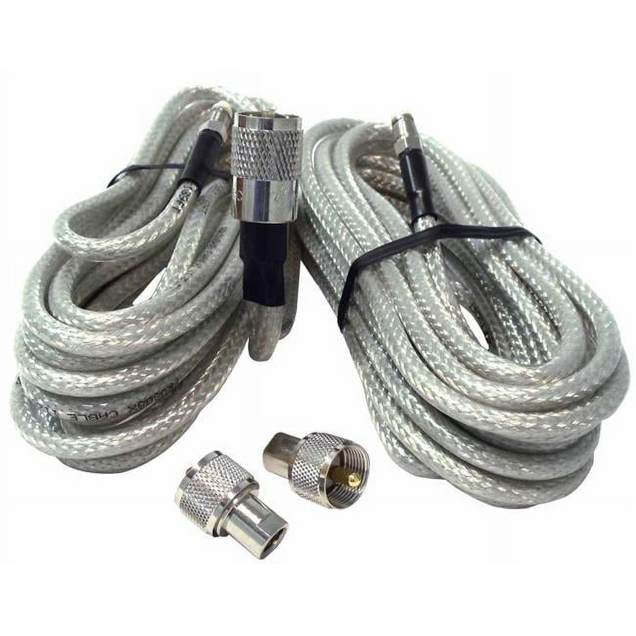 18 ft. Co-Phase RG8X with Nip Connectors, Clear