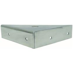 Heavy Duty Stainless Steel Corner Mounting Bracket - Silver - 4in. x 7in. x 10in. - Durable Design