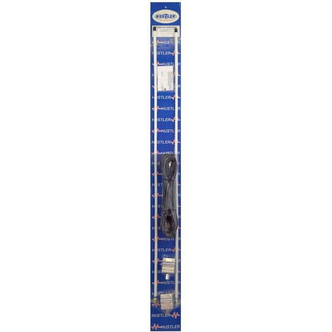 4 ft. Dual Wideband Antenna Kit with 3-Way Mirror Mount - White