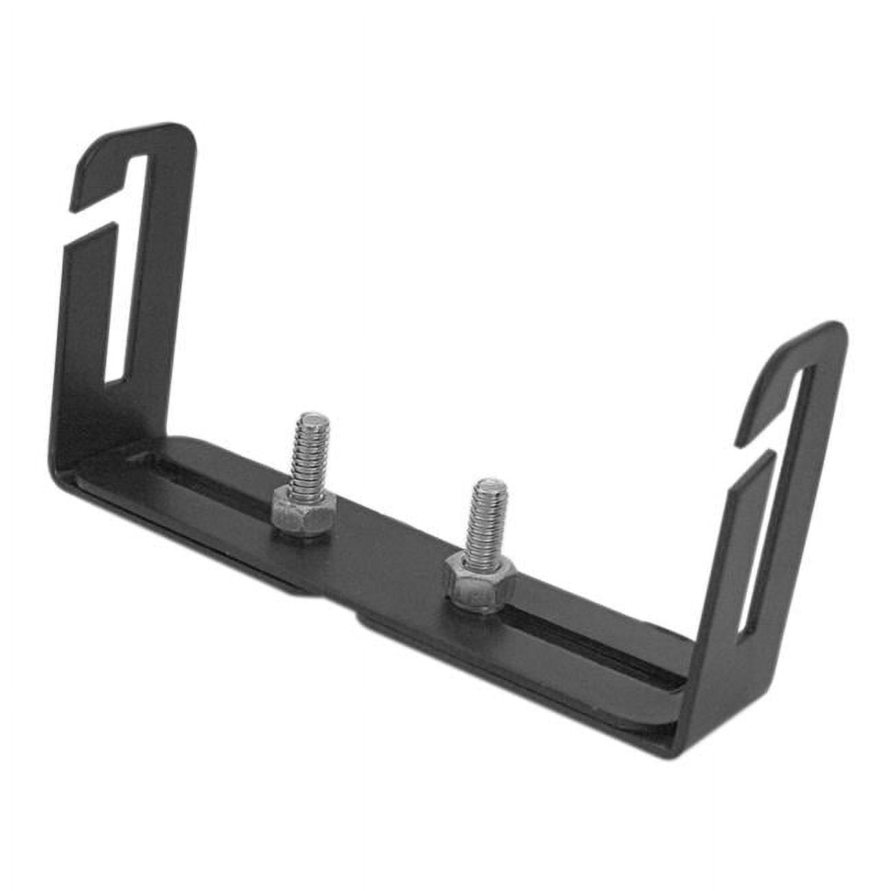 C526 Workman - 5.13 to 8.13 in. Adjustable Single Hole Mounting Bracket with Quick Release Sides, Black