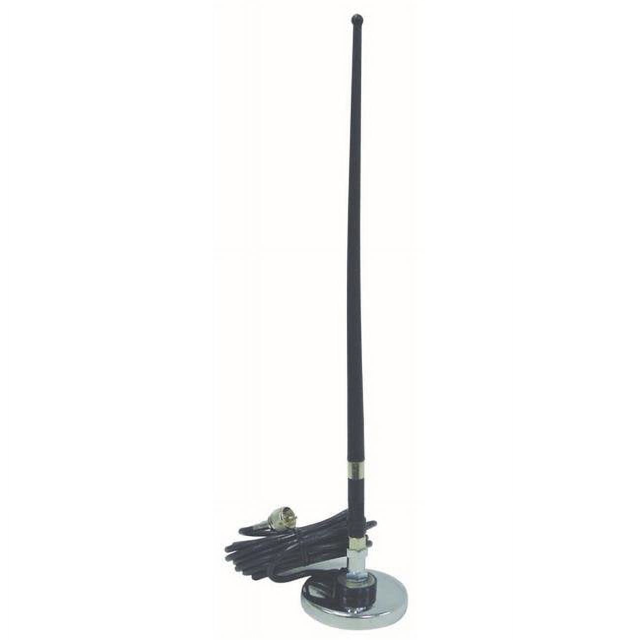 15 in. Flexible Rubber CB Antenna Kit with 3 in. Chrome Magnet, 12 ft. Coax Cable & PL259