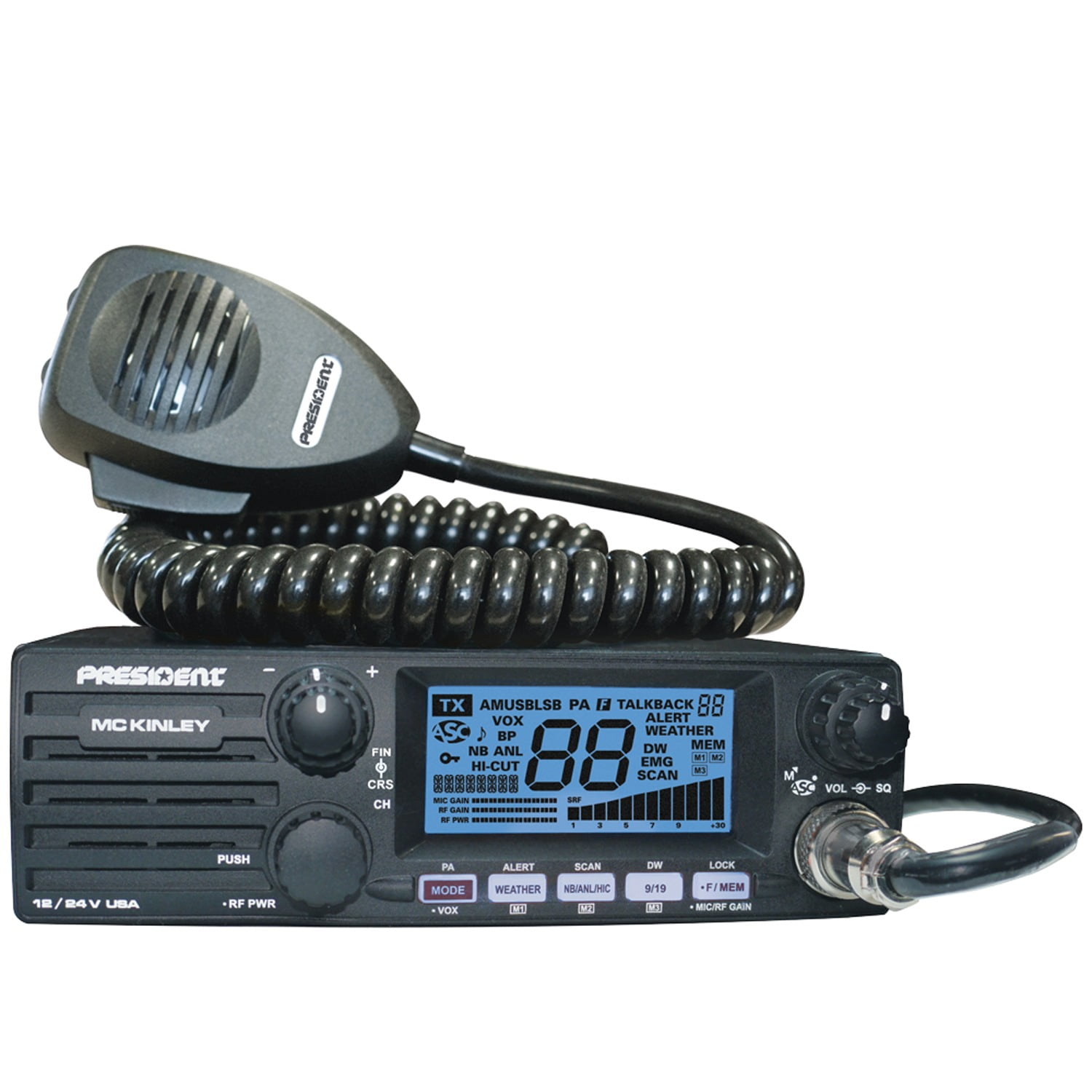 Picture of President MCKINLEY Deluxe AM - SSB CB Radio