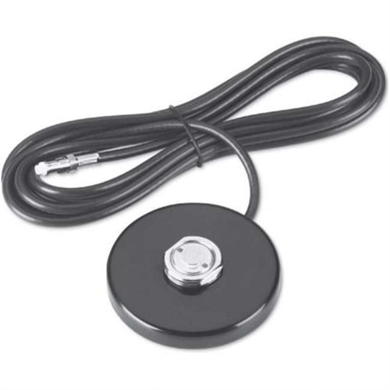 Picture of Larsen NMOMMRBNC 3.5 in. Round Mag Mount Antenna with 12 ft. Coax BNC Connector