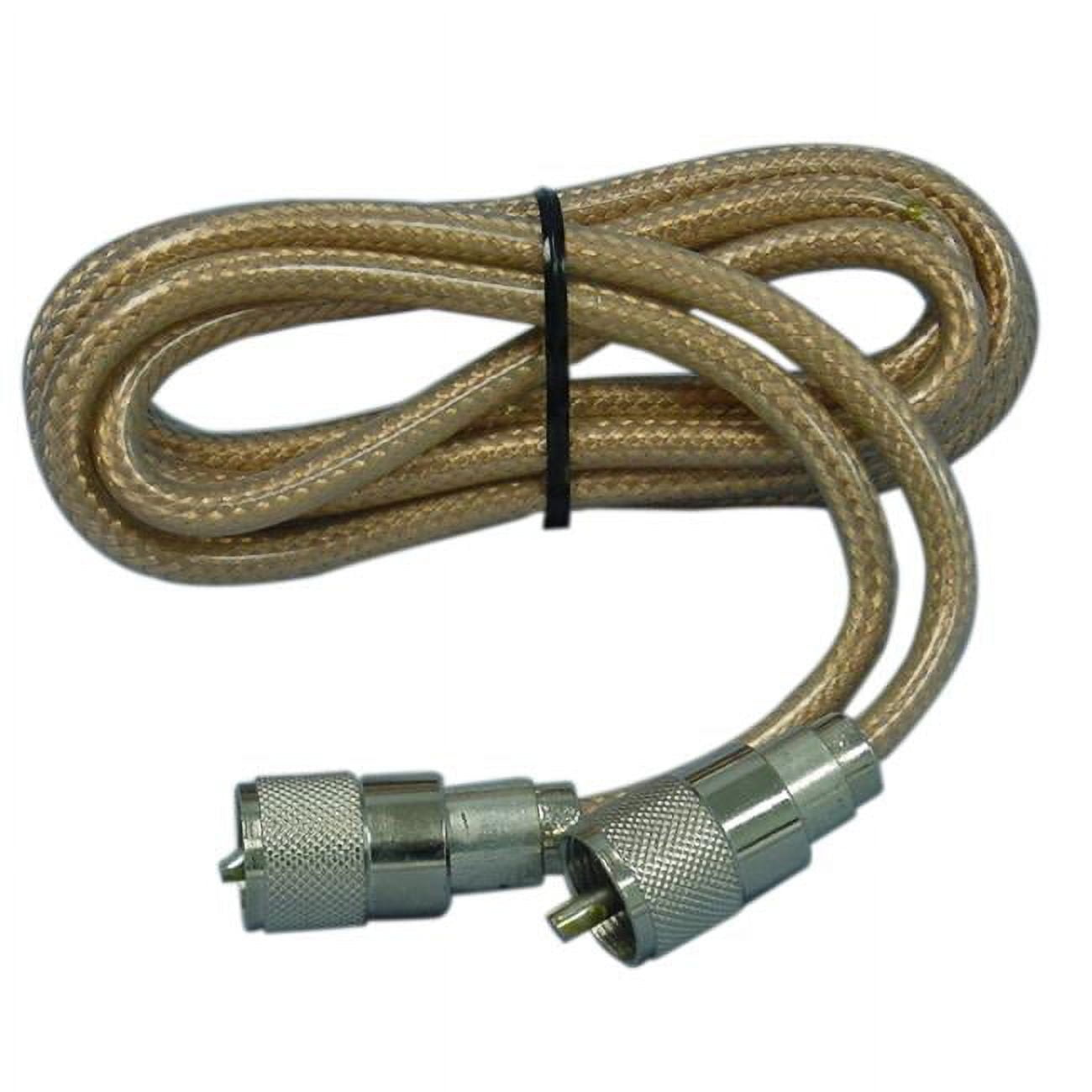6 ft. RG8X Clear Wrap Jacket Coax Cable with Soldered PL259 Connectors