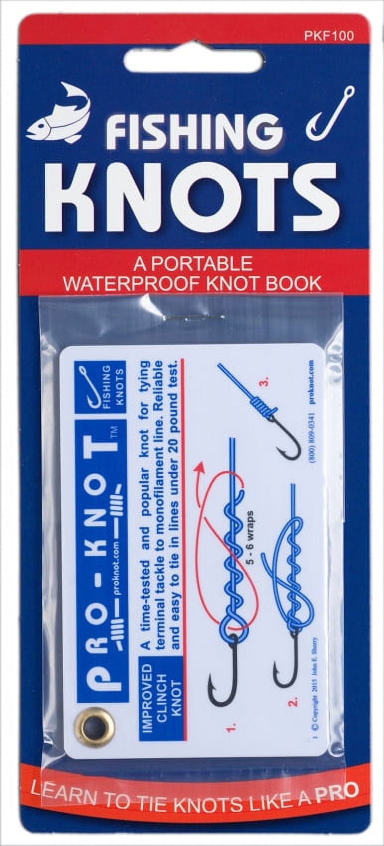 Picture of CBDist PKF101 Pro-Knot Waterproof Fishing Knot Cards - 10 Knots