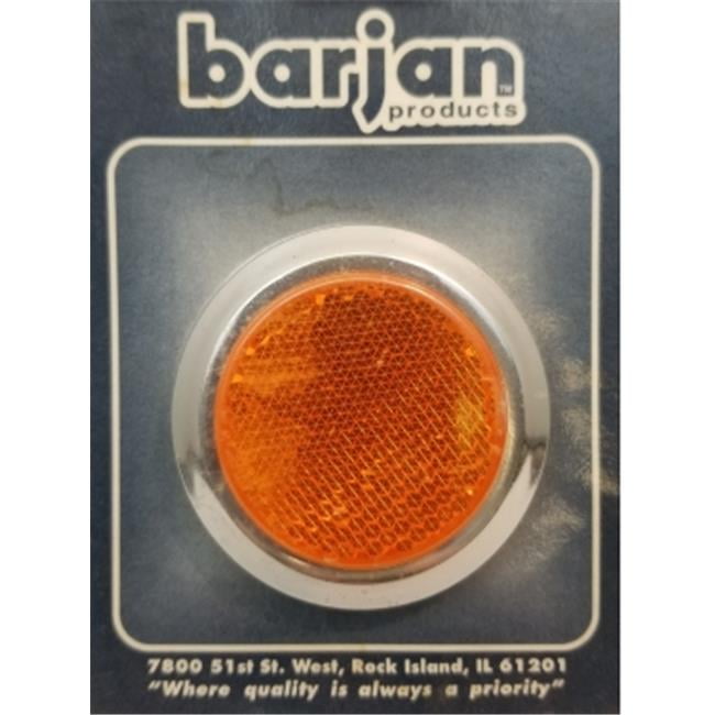 Picture of Barjan 049BP474A 2 in. Reflector Round 2 by CD - Amber