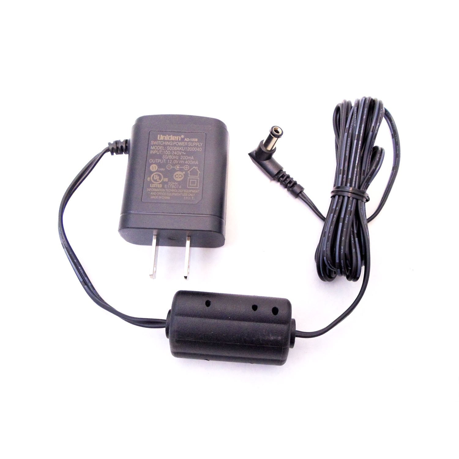 Part AD-1008 AC Adapter Plug in Class 2 Transformer for BC340CRS, BC370CRS & BC355N