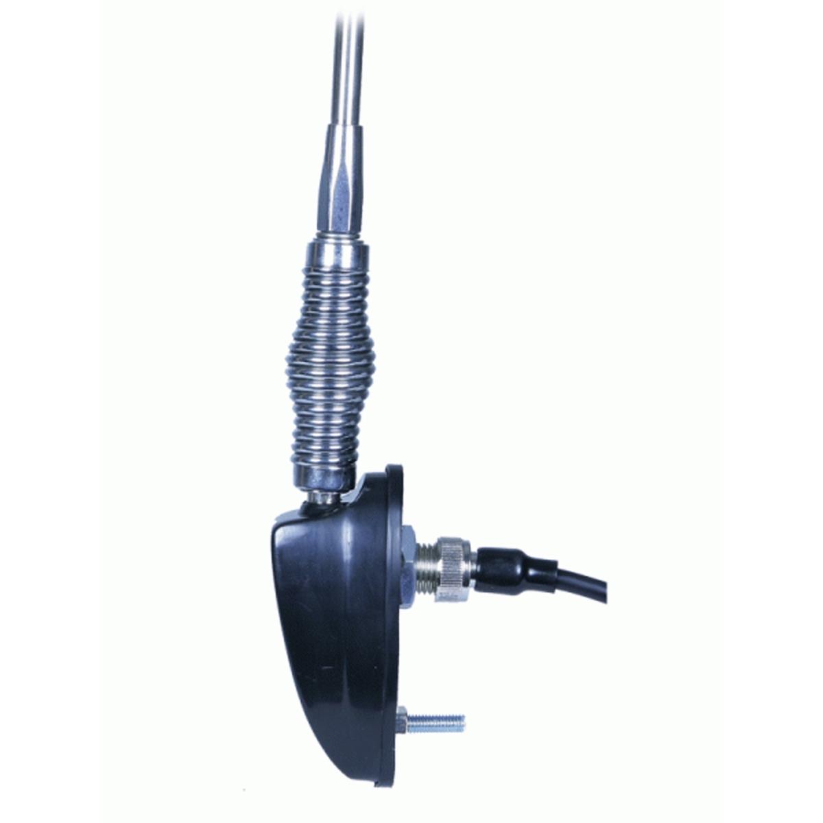 55 in. 3 Section Side Mount Black Base AM & FM Replacement Antenna with Spring