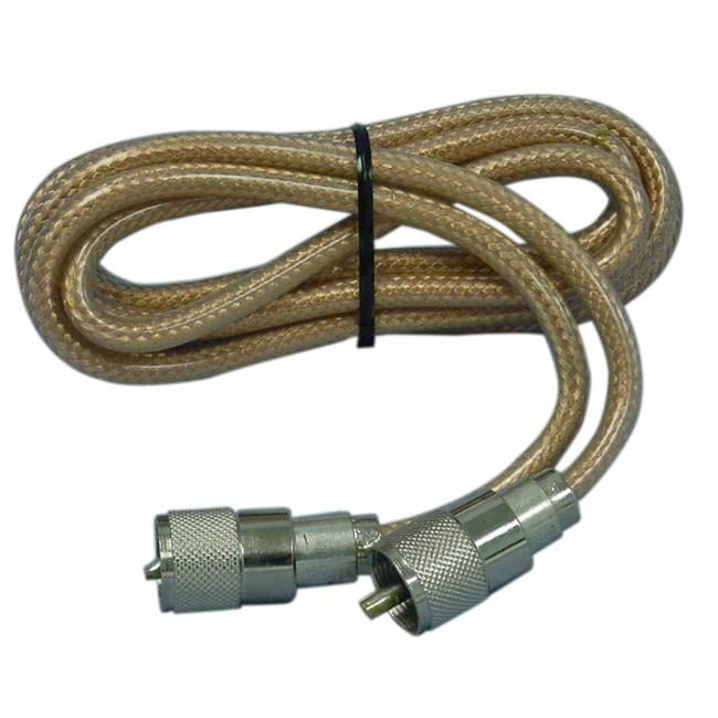 Picture of Astatic PP8X6A-CL 6 ft. PL to PL RG8X Clear Coax with Astatic Plugs