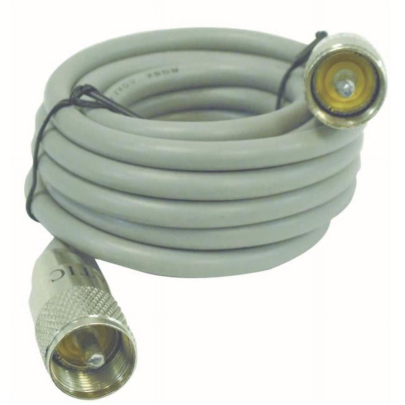 Picture of Astatic PP8X9A-G RG8X 9 ft. Coax Cable with PL259 Connectors On Each End, Grey