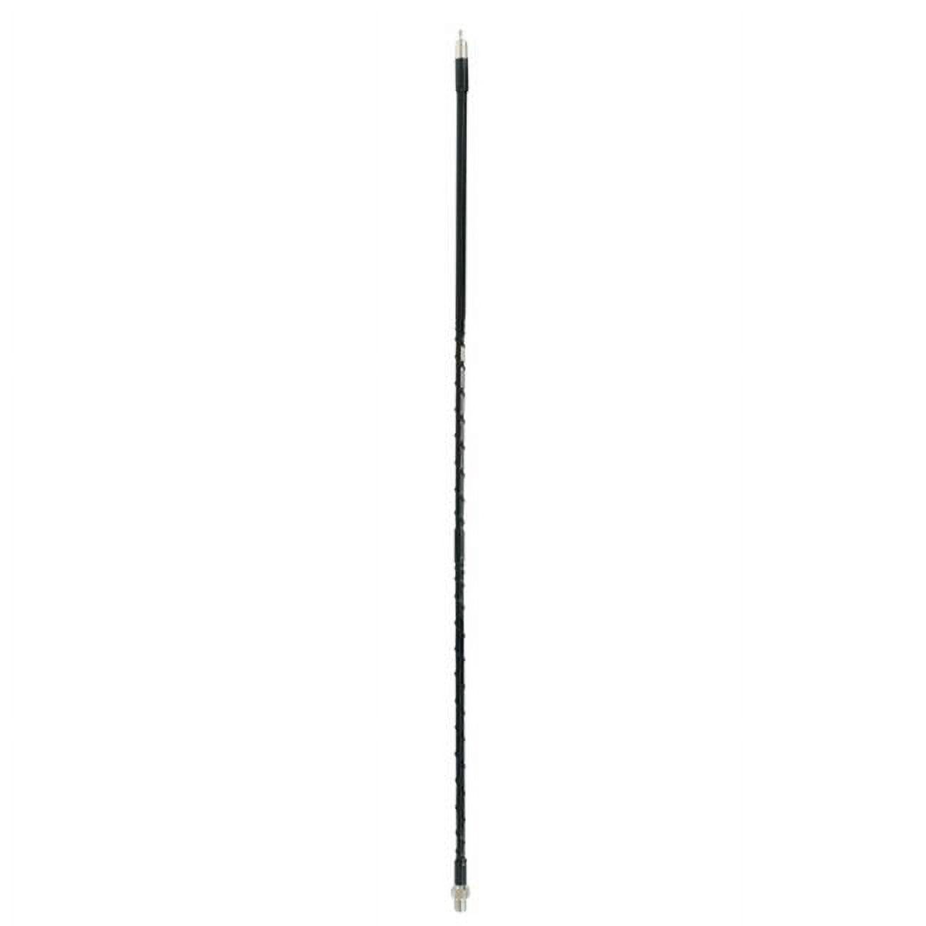 Picture of Accessories Unlimited AUFLEX4-B 0.38 x 24 in. 4 ft. Superflex CB Antenna with Tunable Tip, Black