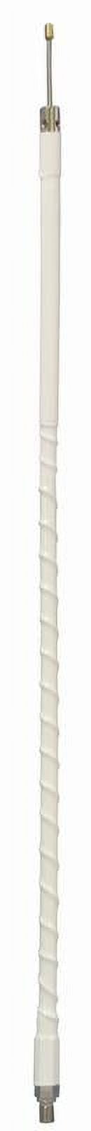 Picture of Accessories Unlimited AUT300-W 1,000W 3 ft. Heavy Duty 0.38 ft. x 24 in. Tune-Able Tip CB Antenna, White