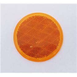 3 in. Round Amber Reflector Stick-On Sae-A-87-Dot Approved
