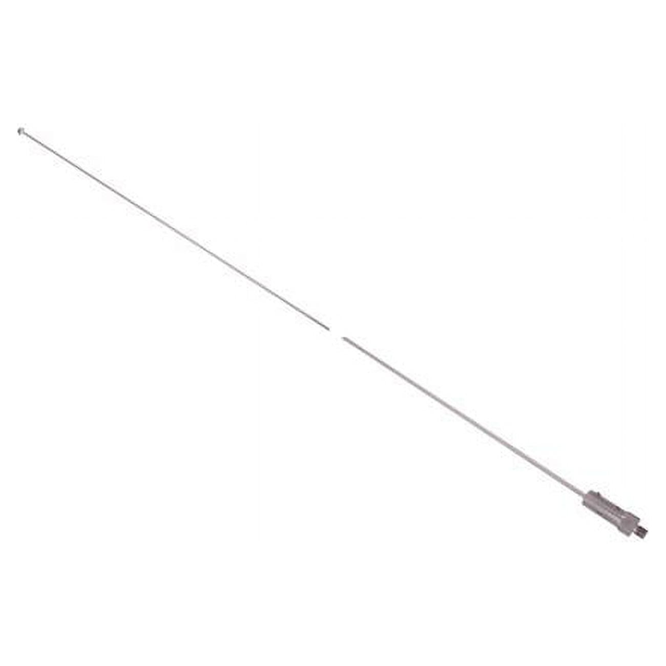 Picture of PCTEL-Maxrad MAR96F 97-0.62 in. & 0.35 x 24 in. Tall 30-54MHz Unity Gain Stainless Steel Whip with Threaded Base
