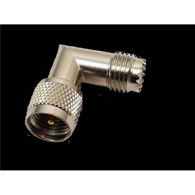 Right Angle Mini UHF Female To Mini UHF Male