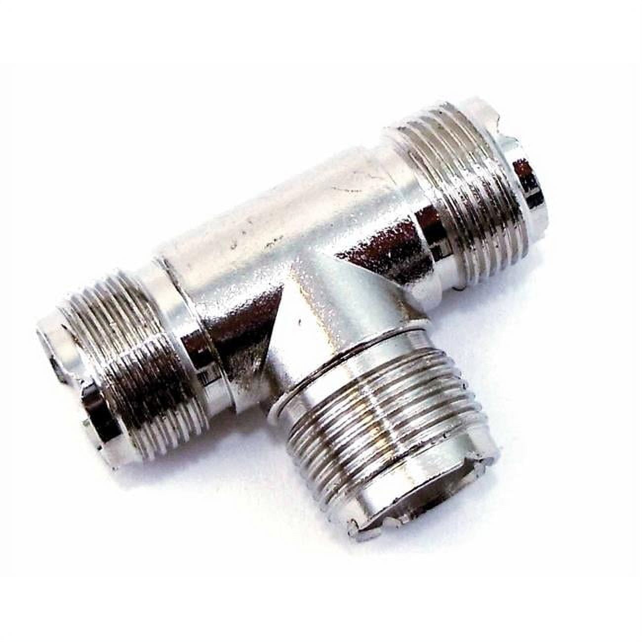 UHF T Connector with SO239 On All 3 Sides