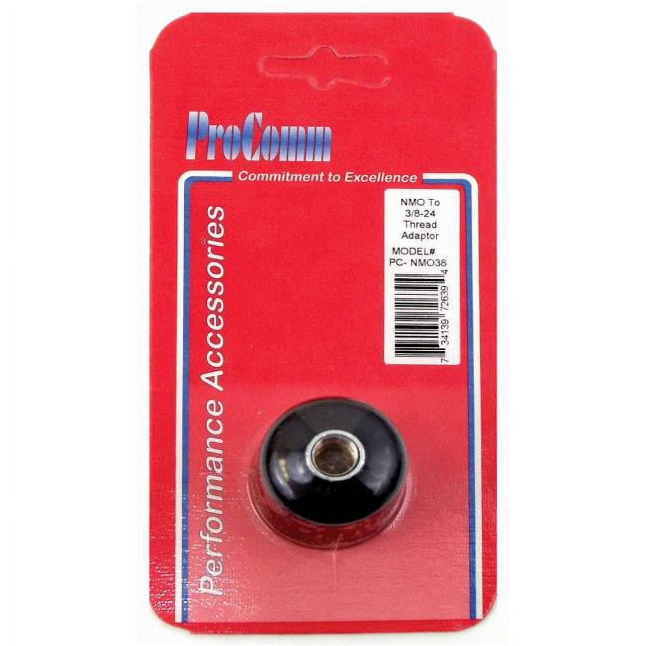 Adaptor to Convert 0.75 in. NMO Base Mount to Female 0.38 x 24 in. Threads