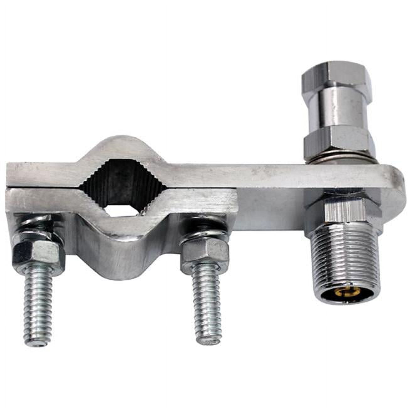 Skinny Double Groove Horizontal Aluminum Mirror Mount with SO239 Stud