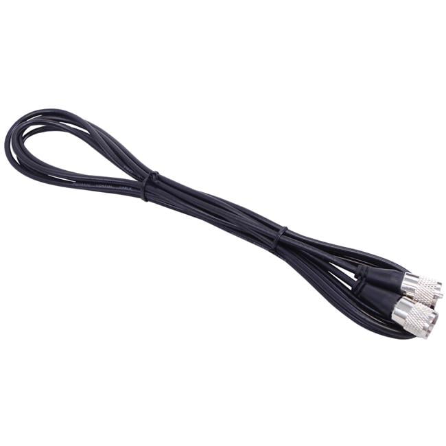 KPP12-B 12 ft. RG58A-U Coax Cable Assembly with Molded PL259 Connectors on Each End, Black