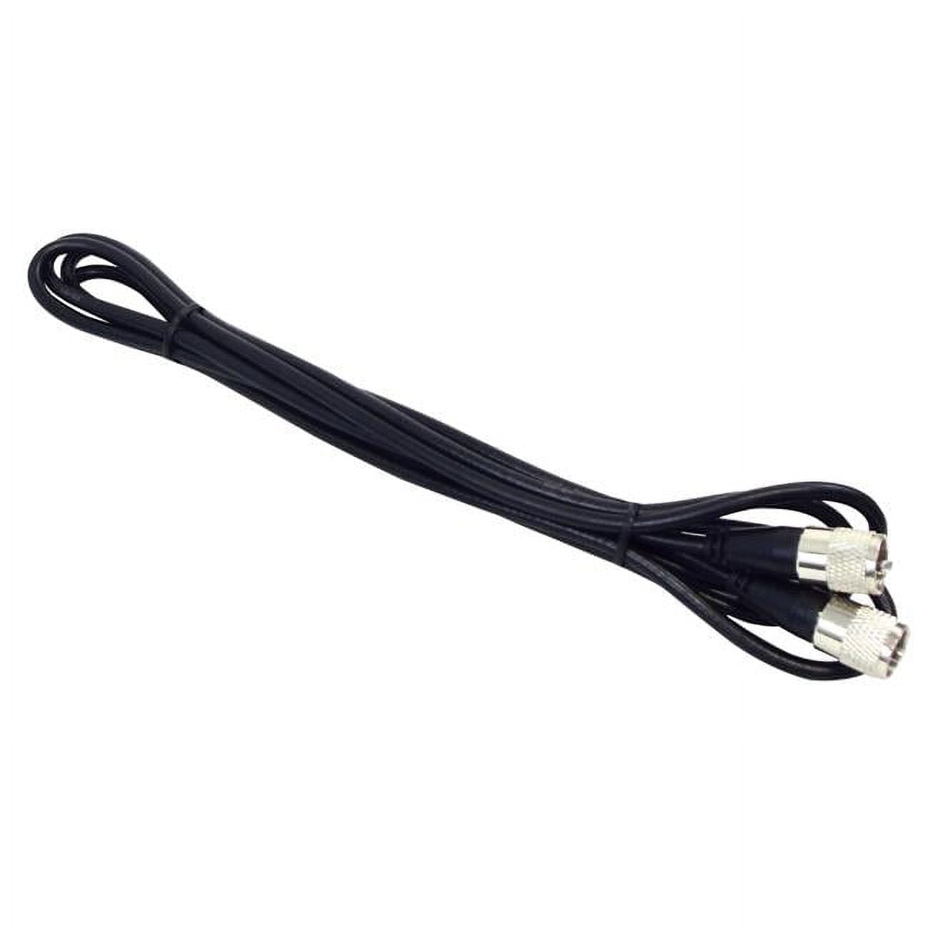 9 ft. RG8X Coax Cable Assembly with Molded PL259 Connectors on Each End, Black