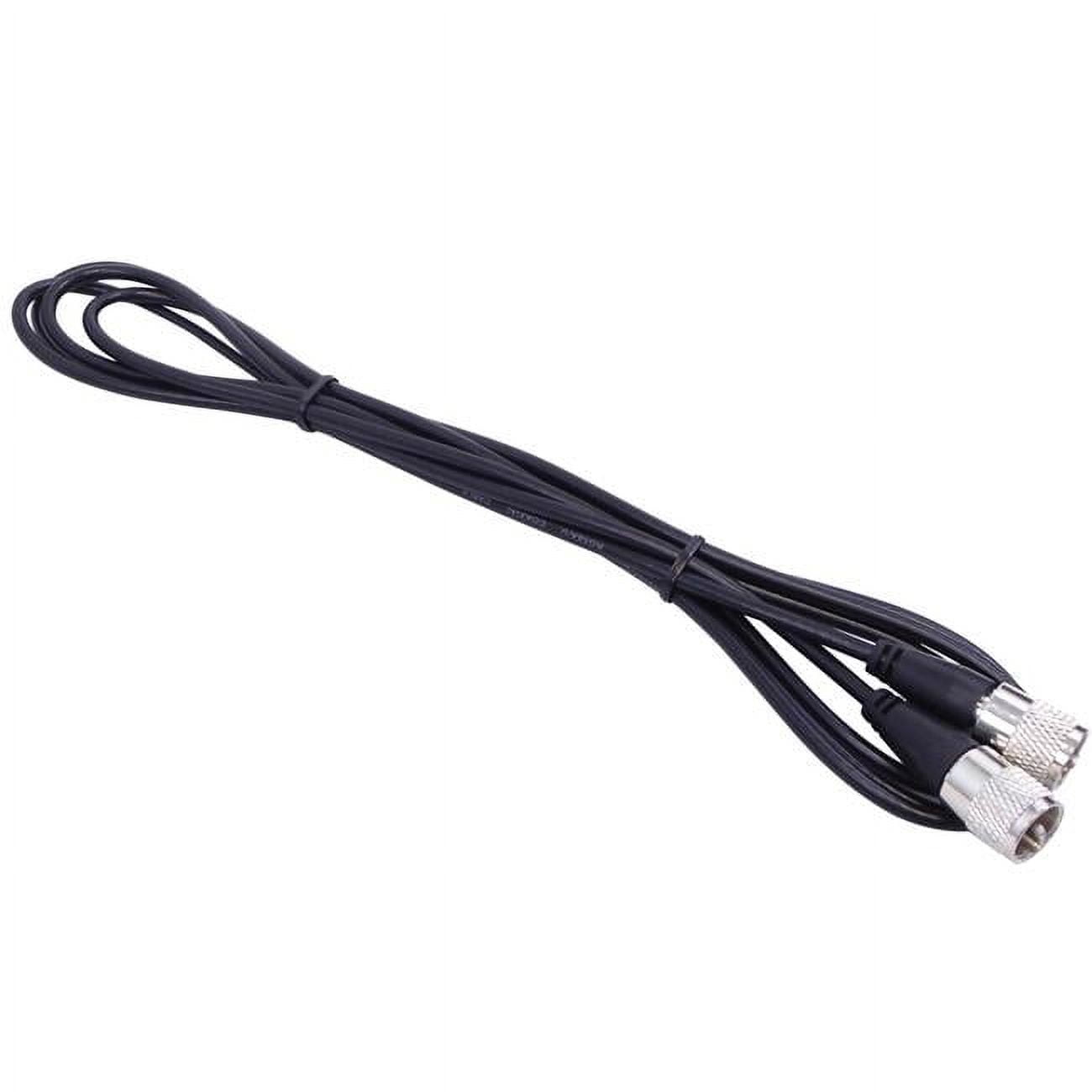 KPP9-B 9 ft. RG58A-U Coax Cable Assembly with Molded PL259 Connectors on Each End, Black