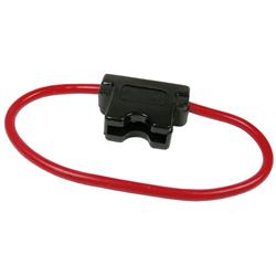 12 gauge 20A Waterproof ATC & ATO Type Fuse Holder with 7 in. Wire Loop - Bulk
