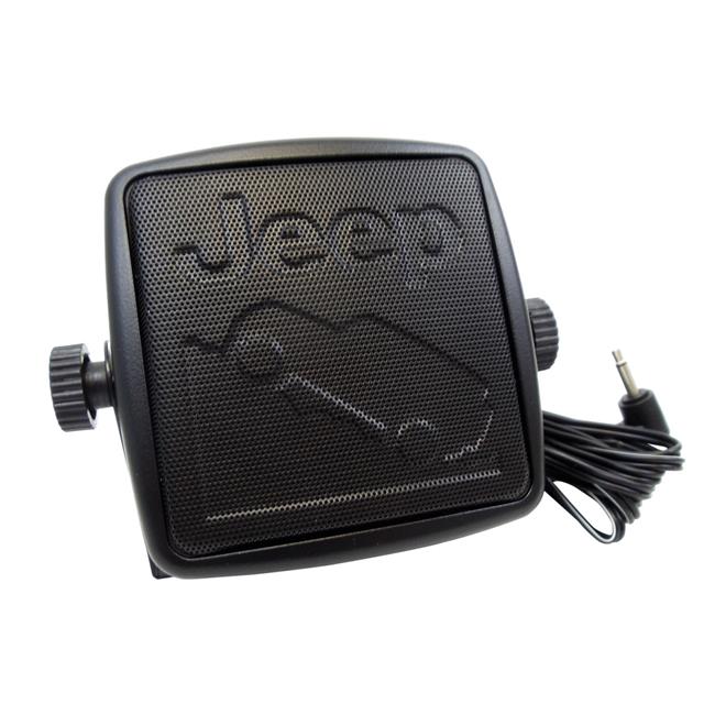 Misc JPCBSJI Mopar Jeep Official Licensed 2.75 in. 8 Ohm 6W Wedge Design Extension Speaker with Mounting Bracket, 6 ft. Cord & 3.5 mm Plug