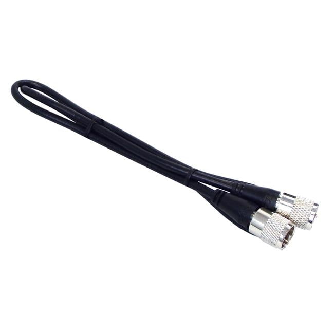 KPP8X1-B 1 ft. RG8X Coax Cable Assembly with Molded PL259 Connectors on Each End, Black