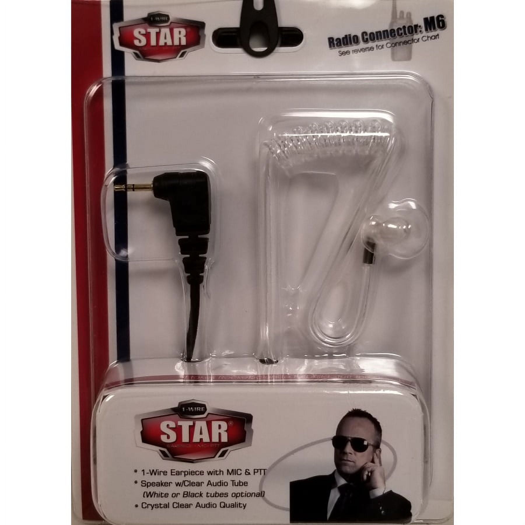 STARM6 Single Pin Clear Accustic Coil Talk About Radios