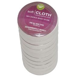 3 Biodegradable Bamboo Fiber Soft Cloth Packable Compressed Hand Towel Expands to 12 x 18 in. When Wet - Pack of 10