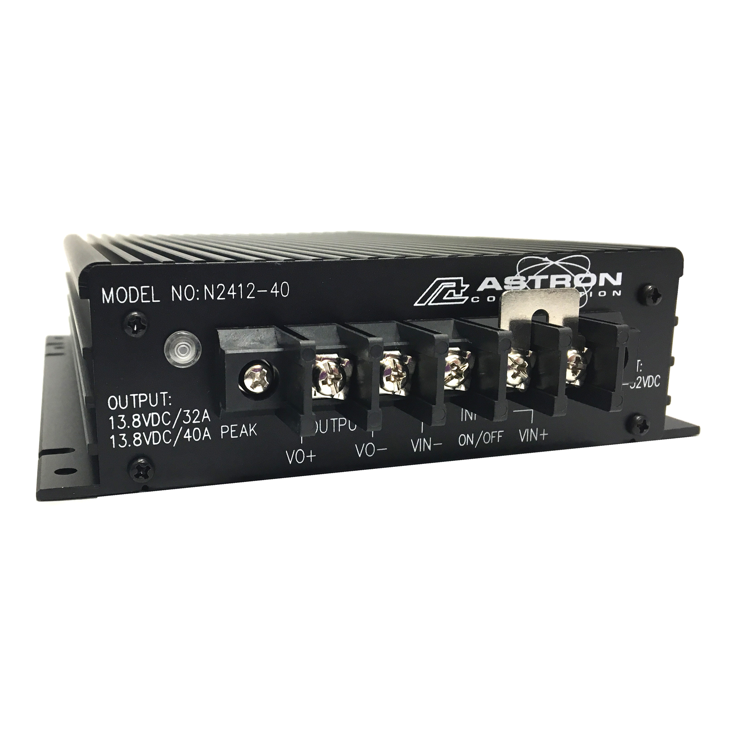 N2412-40 Non Isolated DC-DC Converter, 22-56 Vin Wide Range 13.8 VDC Output at 40A