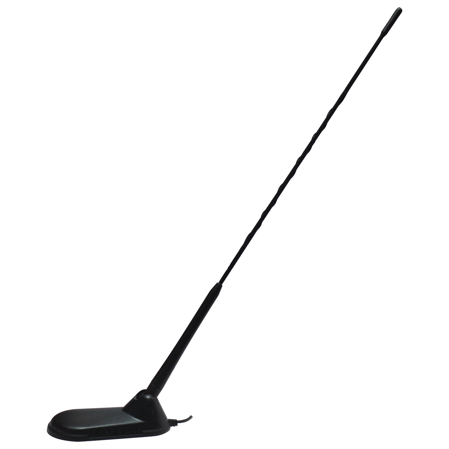 26-28 MHz 0.25 Wave Magnetic Mount CB Antenna with Adjustable Whip - Black