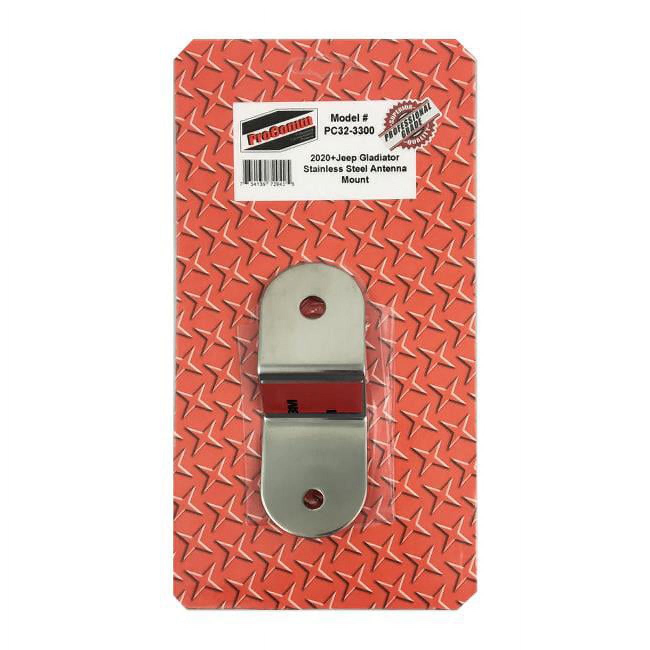 Stainless Steel Antenna Mounting Bracket for 2020 Jeep Gladiator
