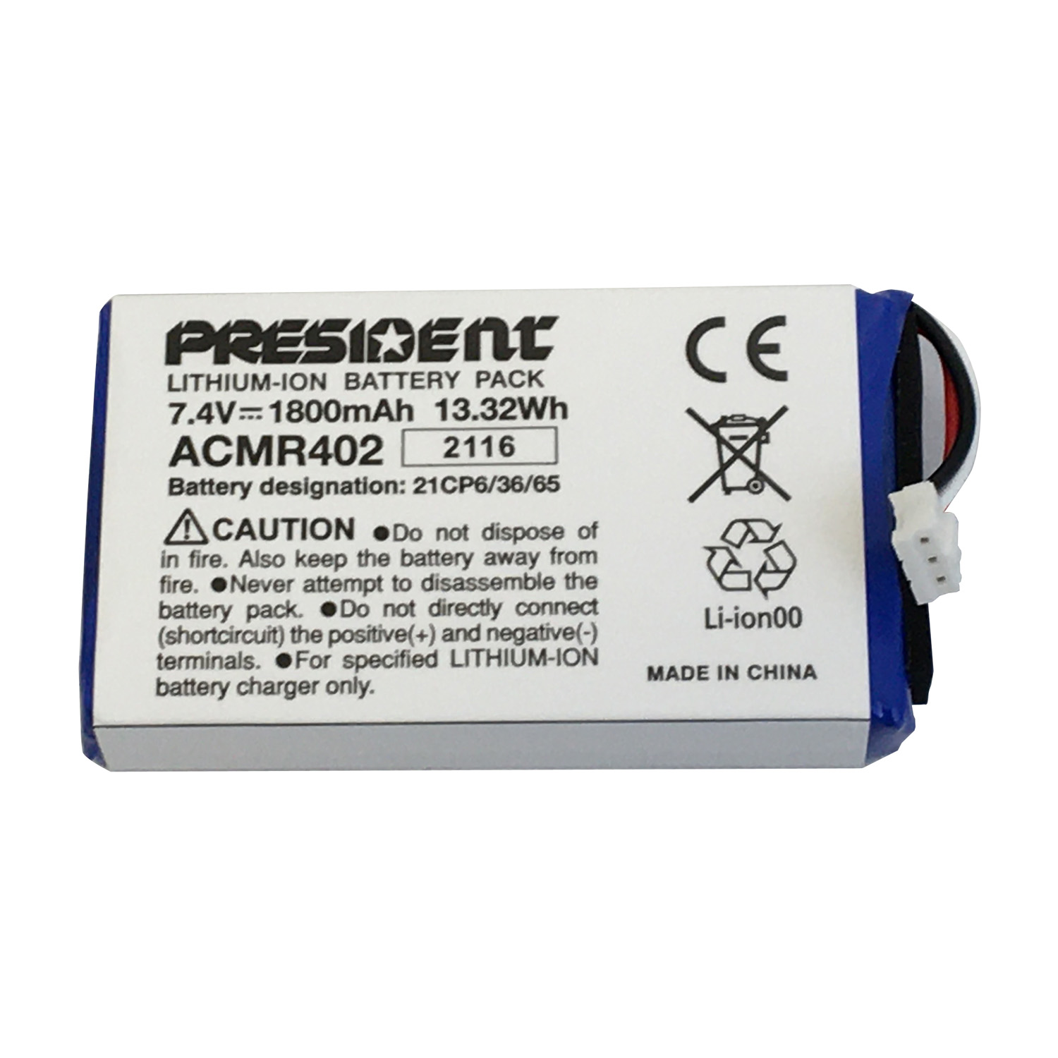 7.4V 1800 mAh Replacement Lithium-Ion Battery