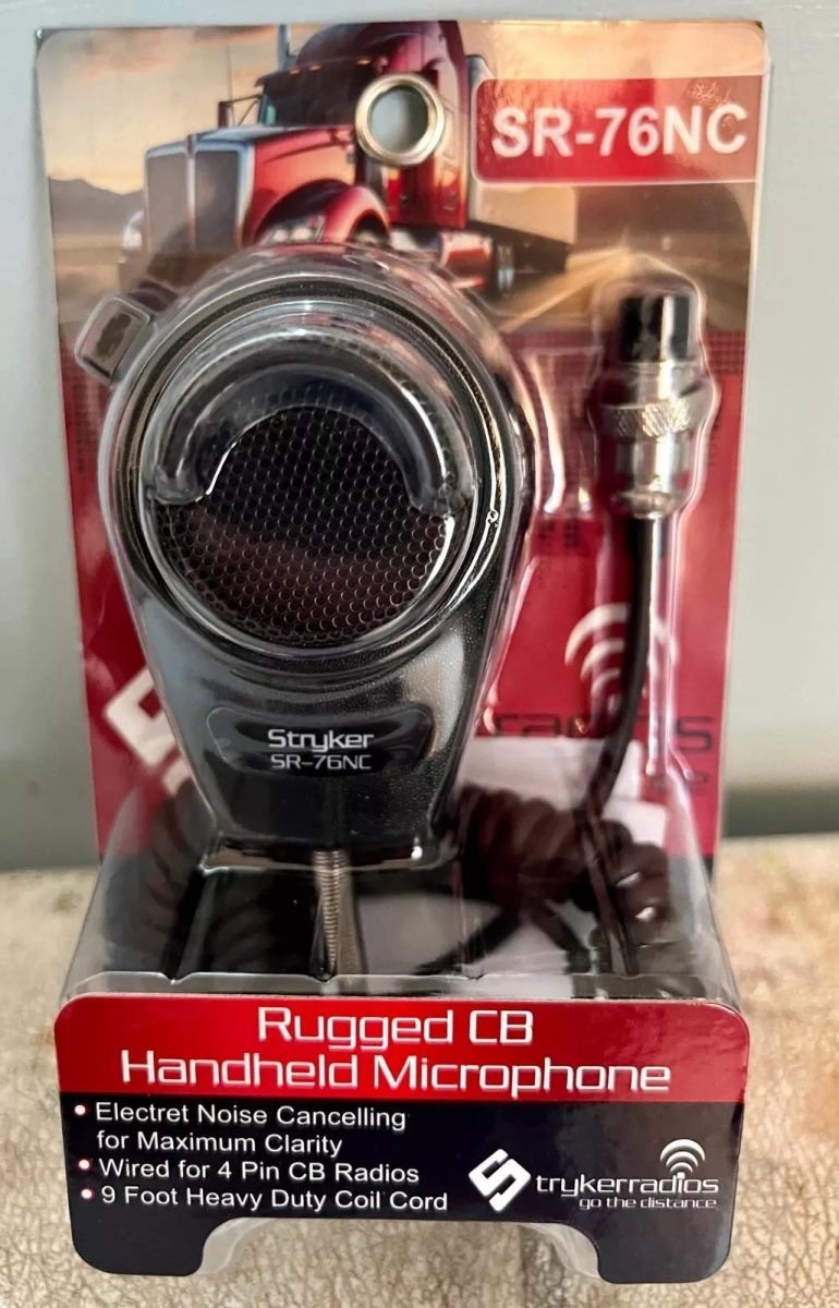 SR76NC 4 Pin CB Rugged Handheld Noise Cancelling Microphone