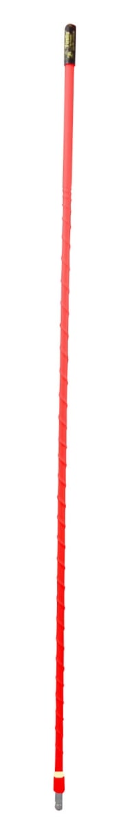 LG3-R 3 ft. 0.37 in. No Ground Plane Antenna with 24 Threaded Base - Red