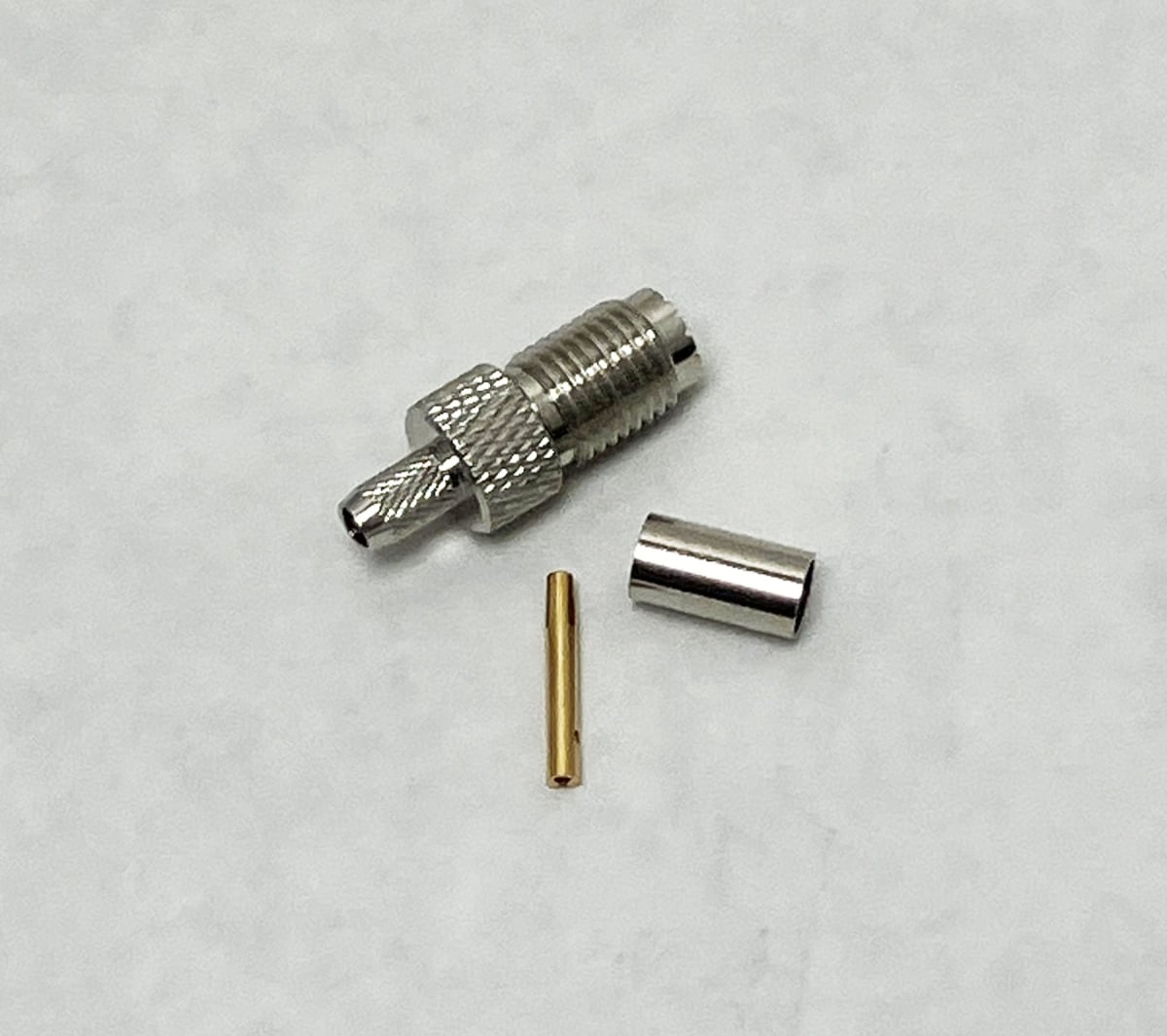 407603 Workman Mini UHF Female Crimp Connector for RG58 Cable