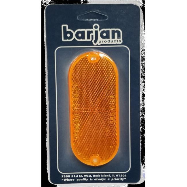 Picture of Barjan 049BP480A 4-3 by 8 in. Reflector Oval 2 by Card - Amber