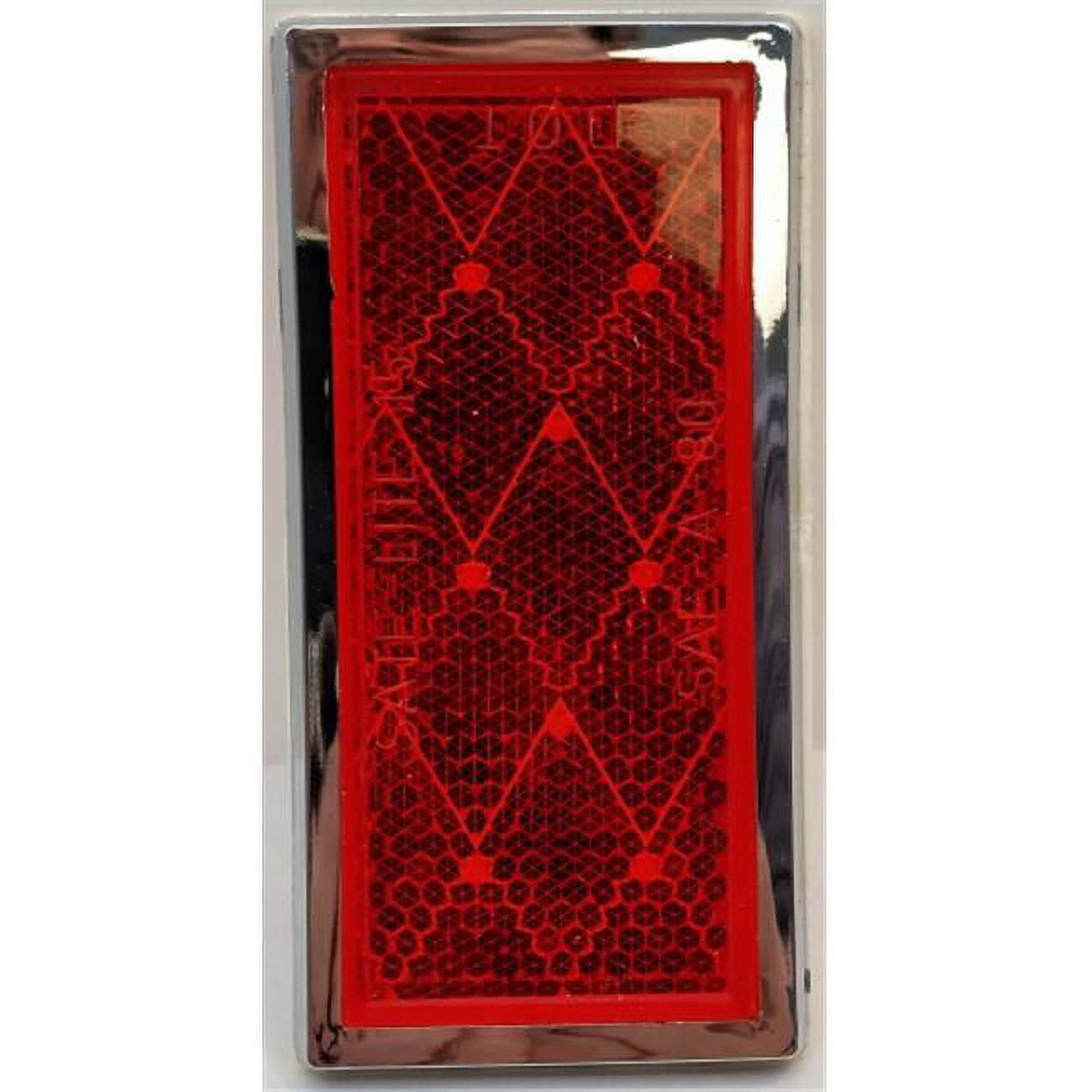 Picture of Barjan 049BP484RX 3 1 by 2 x 1 3 by 4 in. Reflector Rectangular - Red