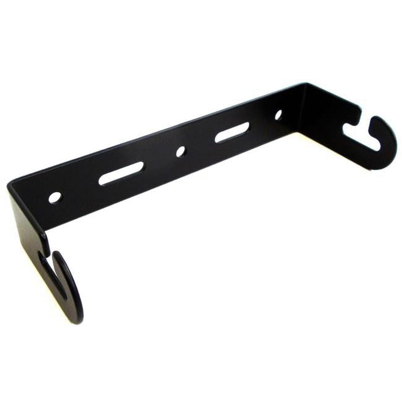6 in. 2 Hole Replacement Mounting Bracket with Quick Release Sides - Black