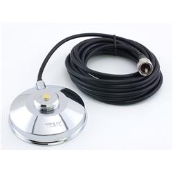 12 ft. Coax RG58-U Chrome Magnet Mount with Rubber Boot