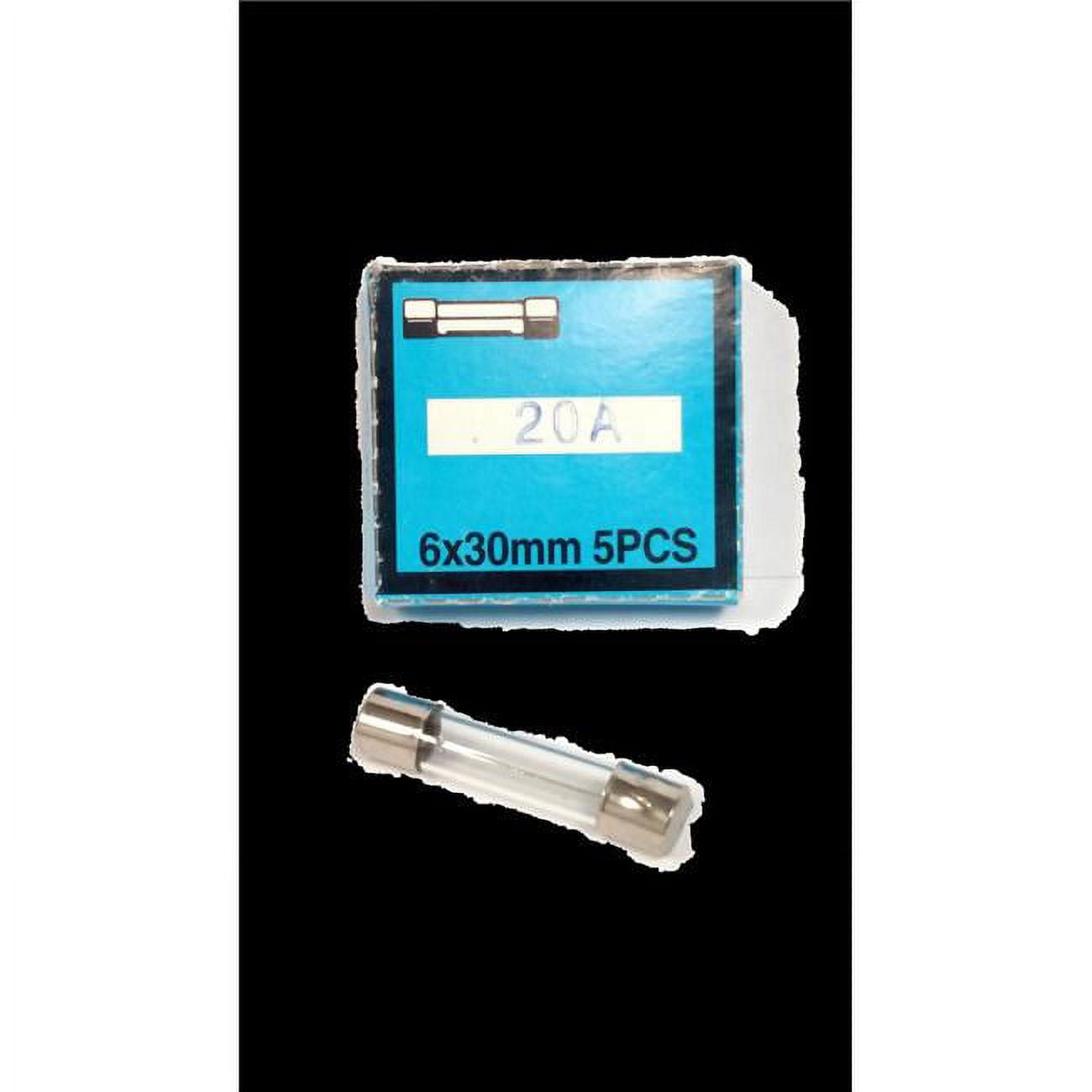 20AMP 20 amp Glass Fuses, Pack of 5