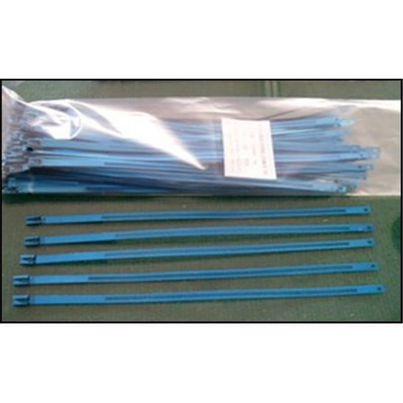 Stainless Steel Cable Tie - Anodized Blue - 10 Piece Per Pack