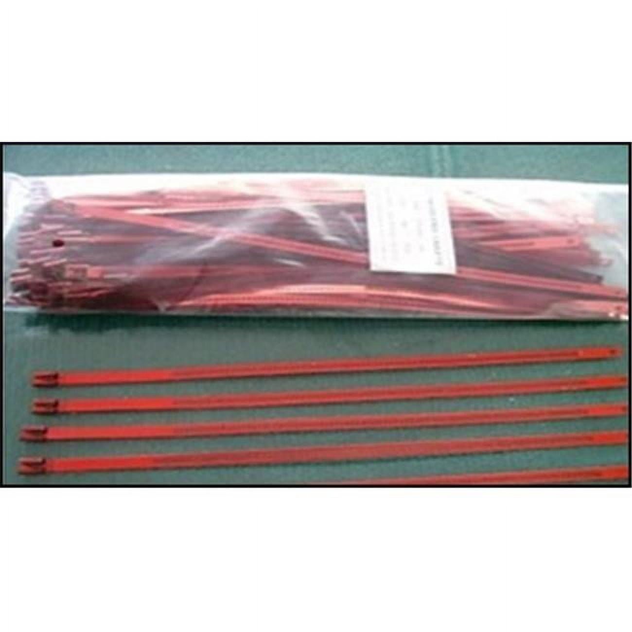 Stainless Steel Cable Tie - Anodized Red - 10 Piece Per Pack
