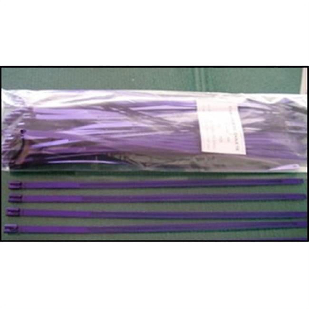 Stainless Steel Cable Tie - Anodized Purple - 10 Piece Per Pack