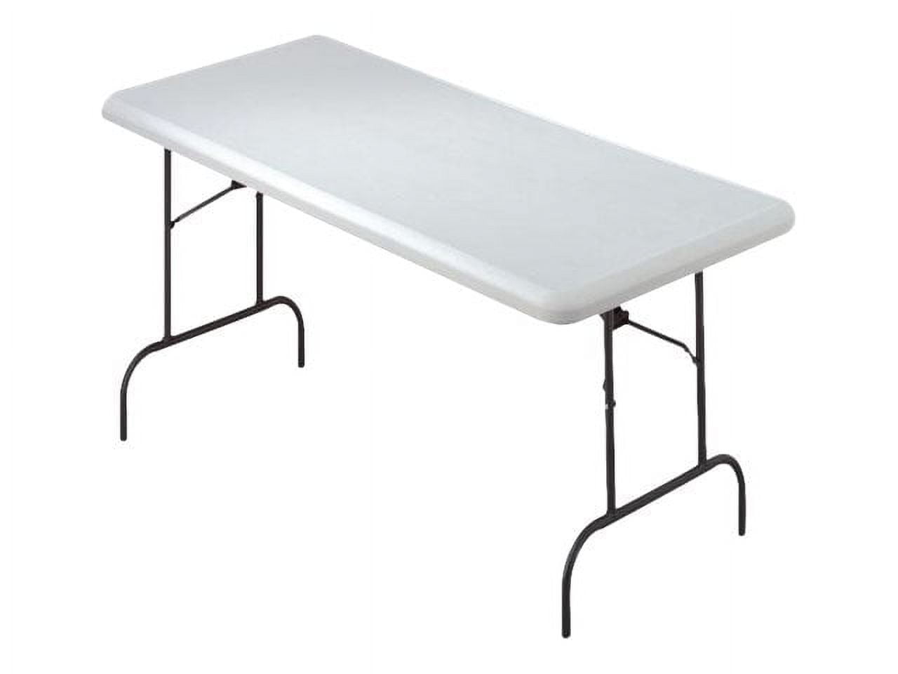 Iceberg 65323 30 x 72 in. IndestrucTable 600 Series Too Folding Table, Platinum -  Iceberg Enterprises