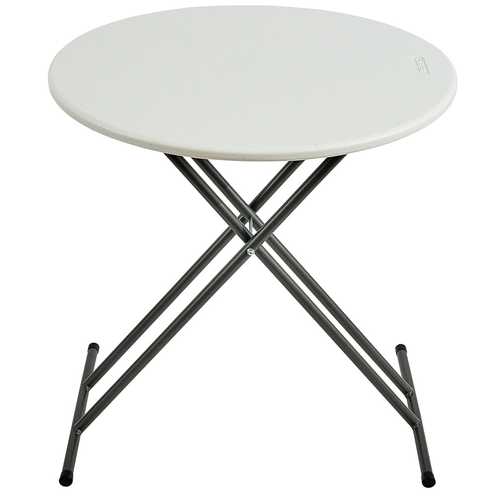 Iceberg 65493 24 in. IndestrucTable 600 Series Round Too Folding Table, Granite -  Iceberg Enterprises